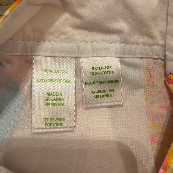 Lilly Pulitzer Women's size 4 100% Cotton Walsh Short in Blue Bikini Fish Print - Picture 4 of 5